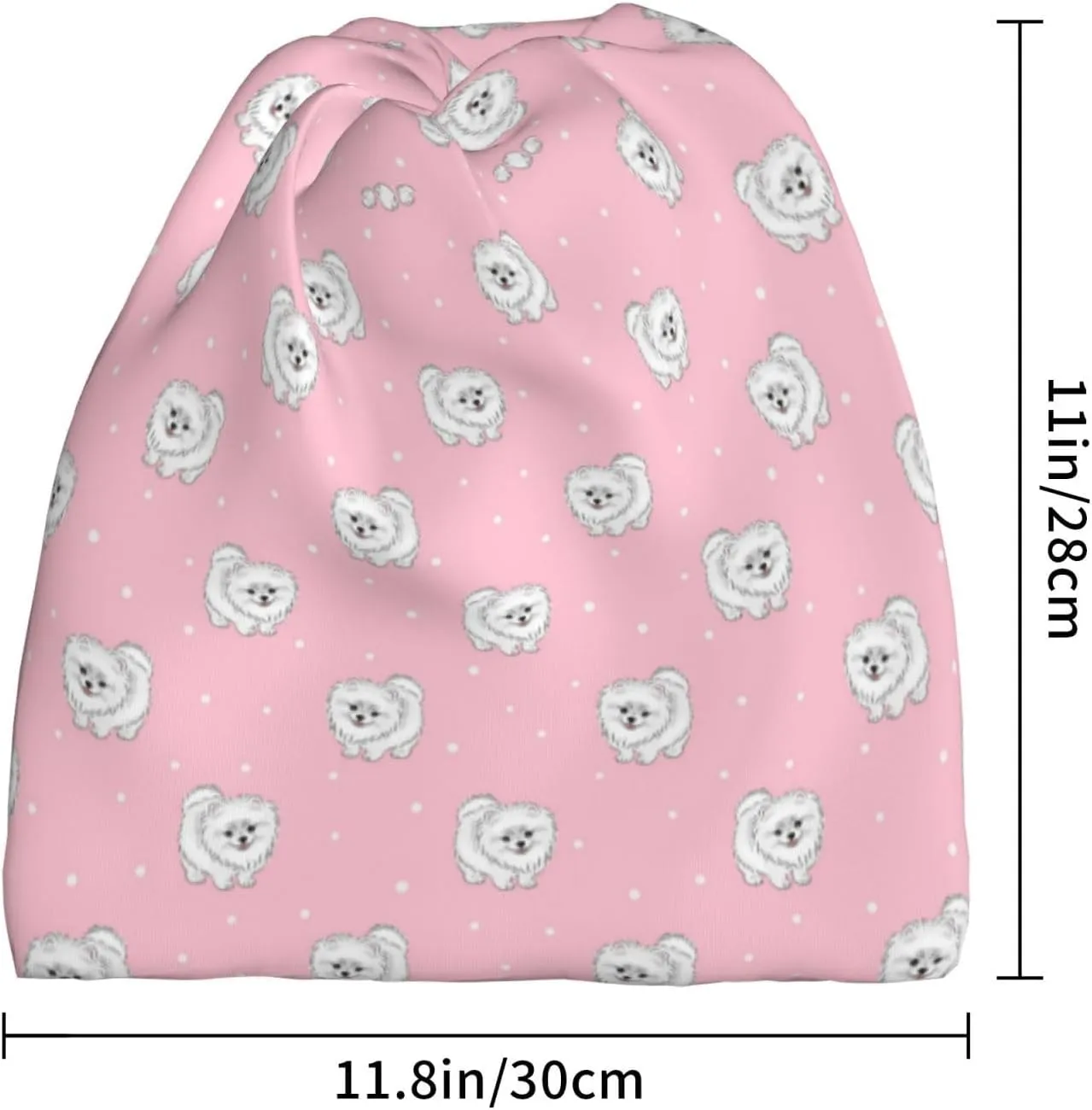 WURTON Colorful Peach Print Baggy Beanie Cap Slouchy Beanie Multifunction Chemo Skull Caps Headwear Hats Turban