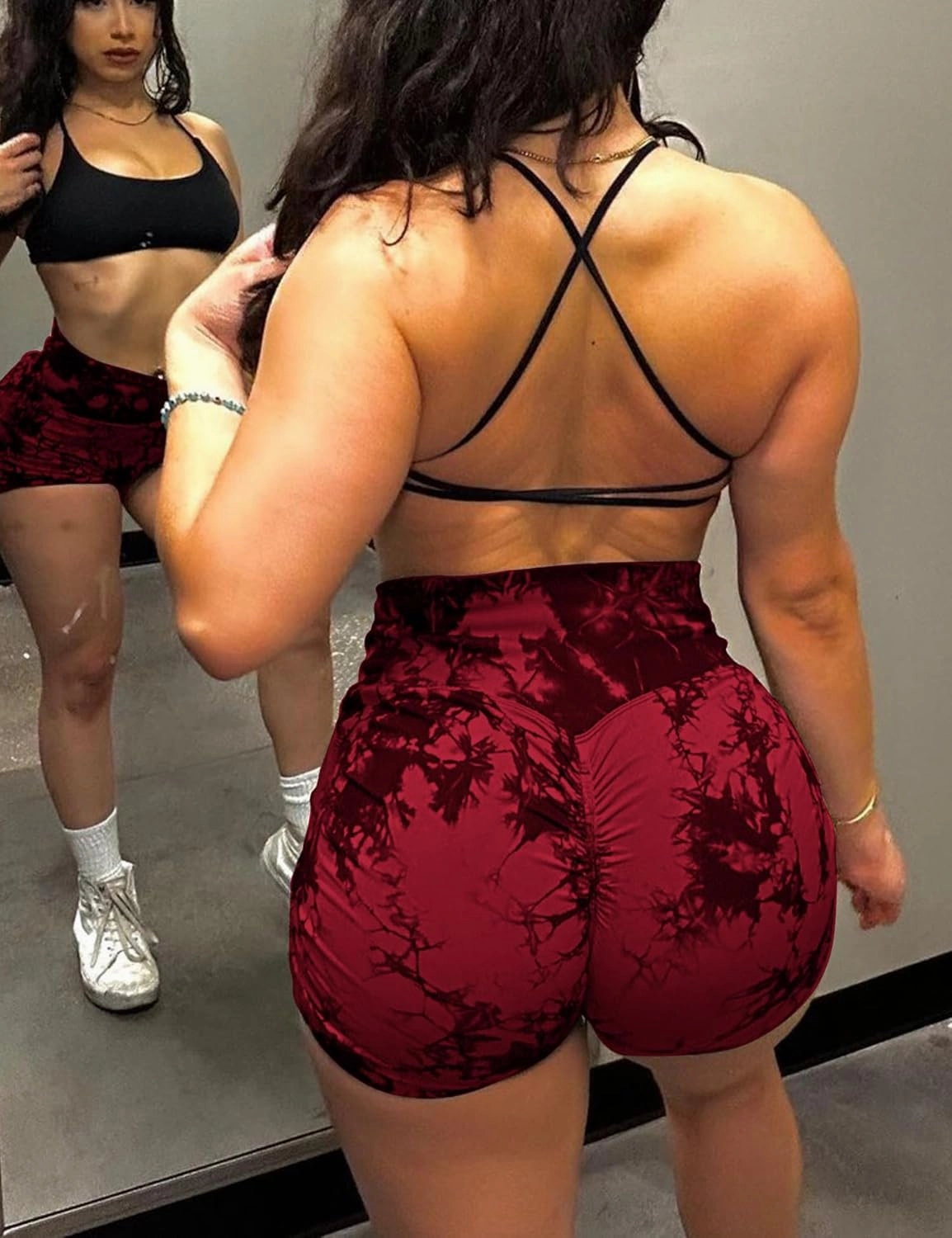 YEOREO Professional Women Workout Shorts 3.6" Scrunch Shorts Seamless High Waisted Contour Gym Yoga Biker Shorts