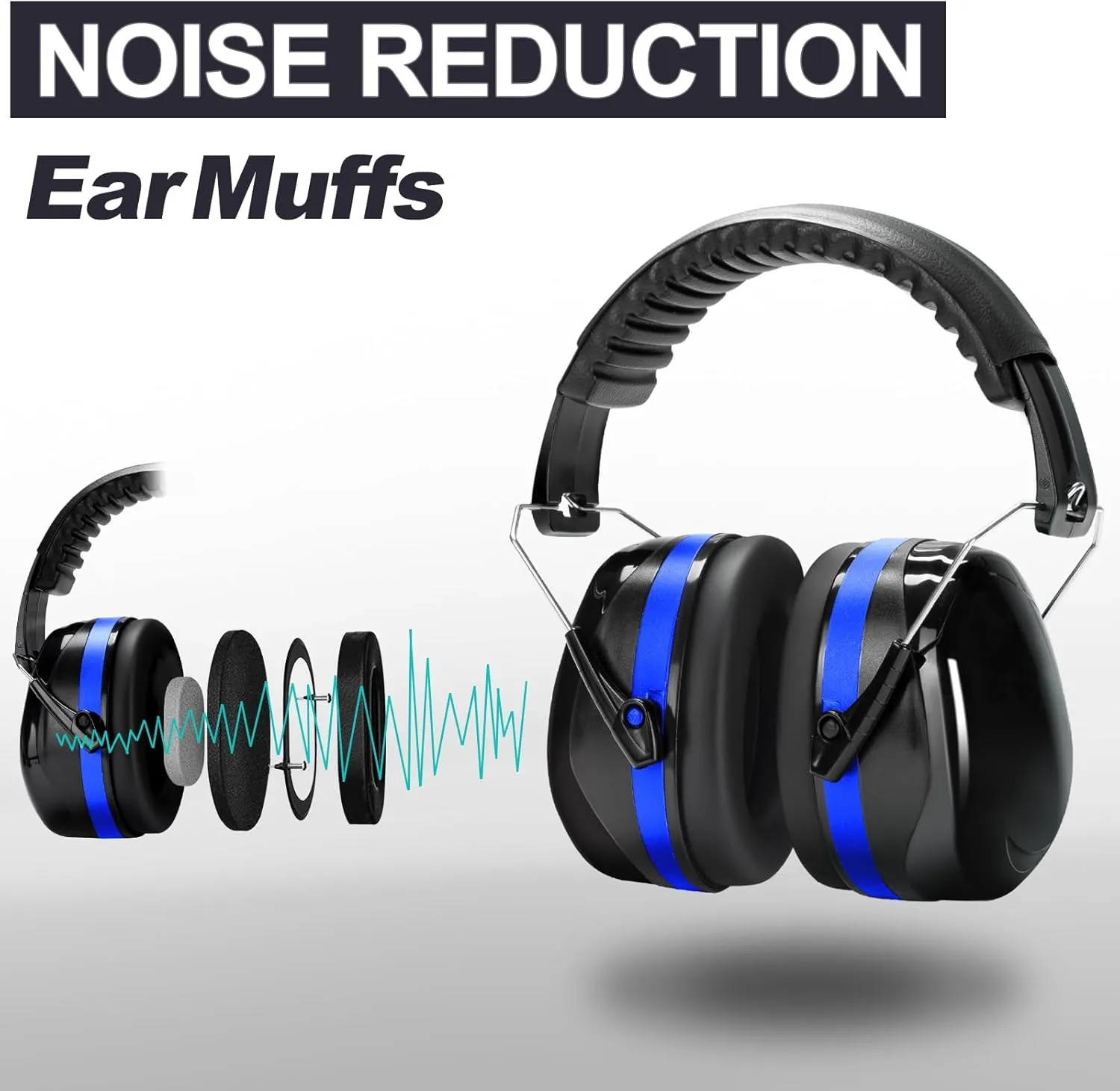 Yewltvep Gun Range Ear Protection Kit Including Shooting Ear Protection Earmuffs, Gun safety Glasses, Earplugs, Storage case