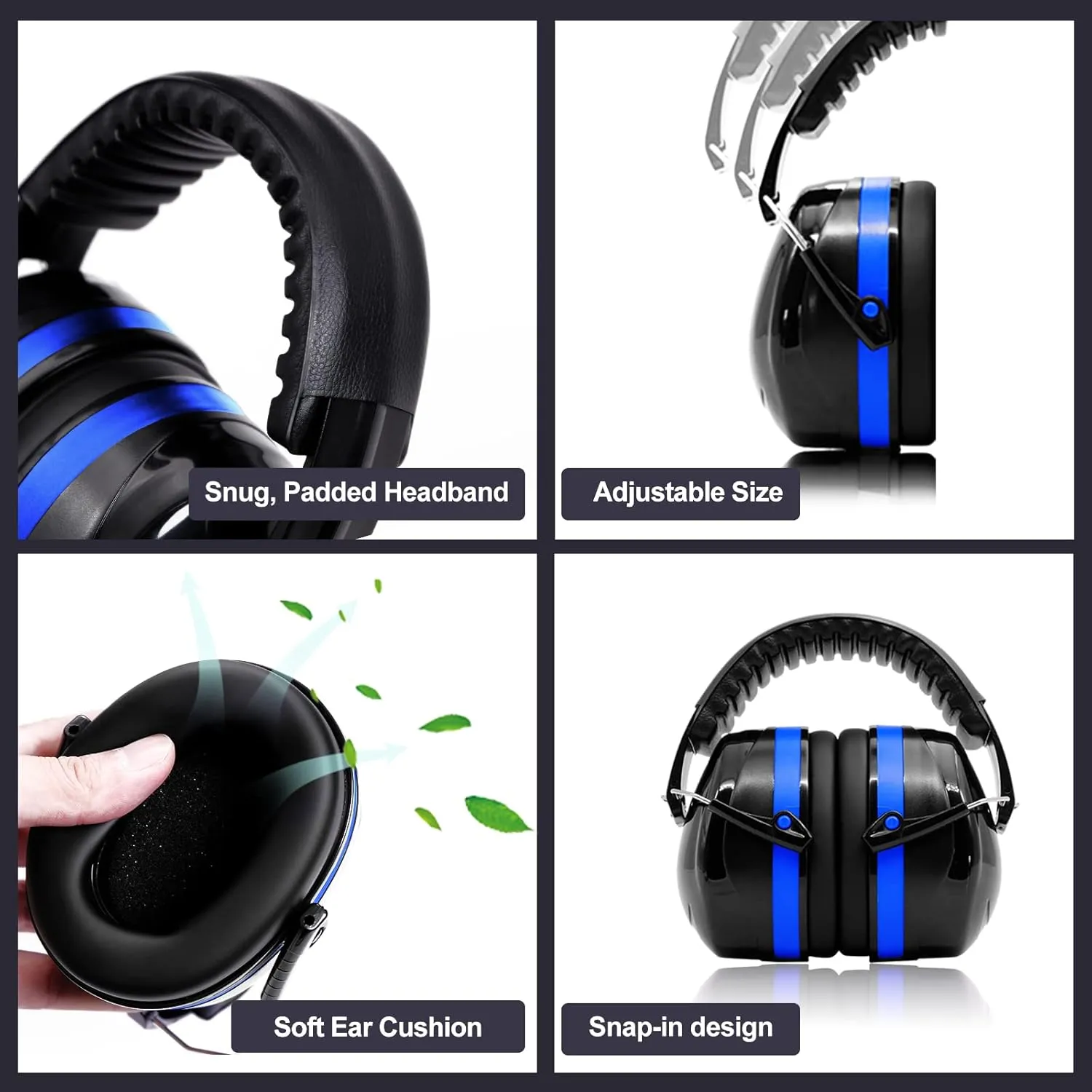 Yewltvep Gun Range Ear Protection Kit Including Shooting Ear Protection Earmuffs, Gun safety Glasses, Earplugs, Storage case