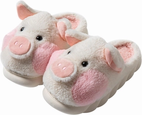 YILANLAN Adult Cotton Slippers PIg Slippers Home Slippers Plush Slippers Animal Slippers