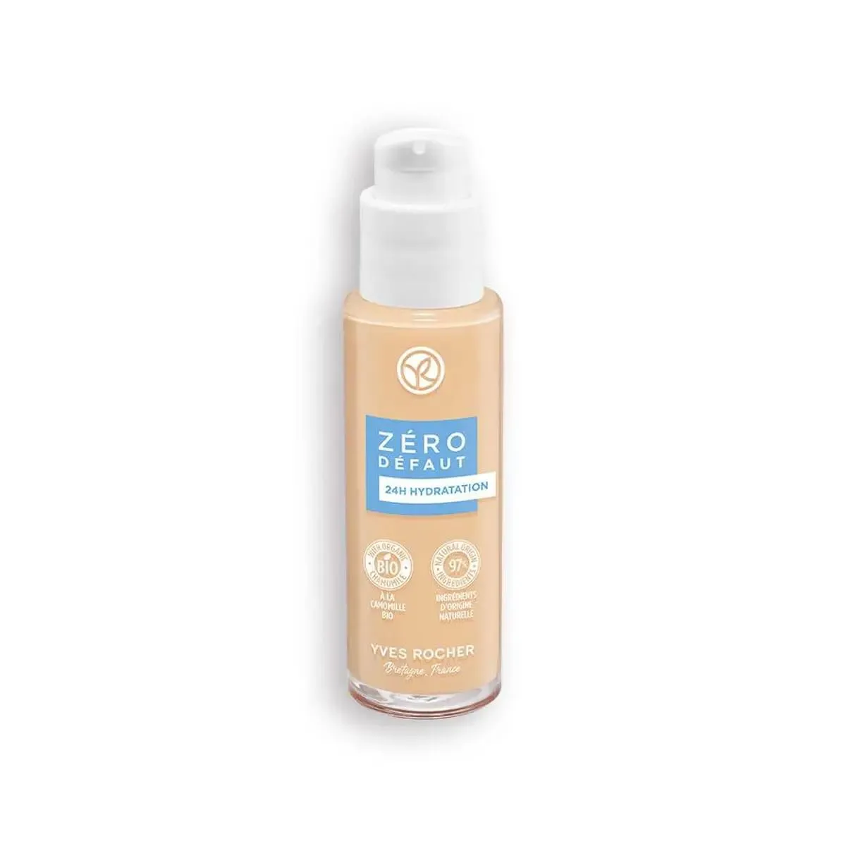 Yves Rocher Moisturising Tonal Foundation Zero Flaws 24 hours Women Every Day Make Up 150 Beige Color - 30 ml. / 1 fl.oz.
