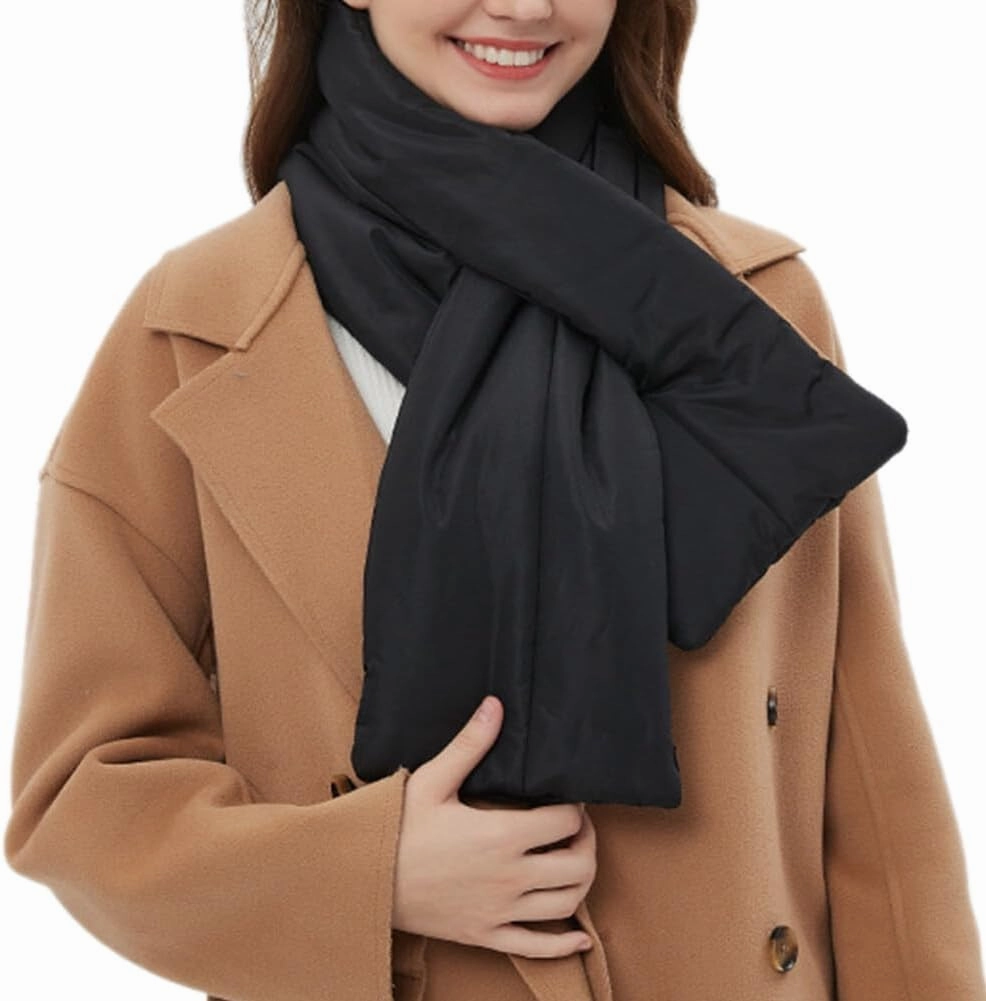 Zcargel Down Scarf,115cmx18cm Winter Scarf Men Women For Protection Against Cold Womens With Matching Daily Life Outdoor