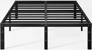 Zinus 14 Inch Tall Full Size Metal Platform Bed Frame, No Box Spring Needed, Easy Assembly, Heavy Duty, Noise Free, Black