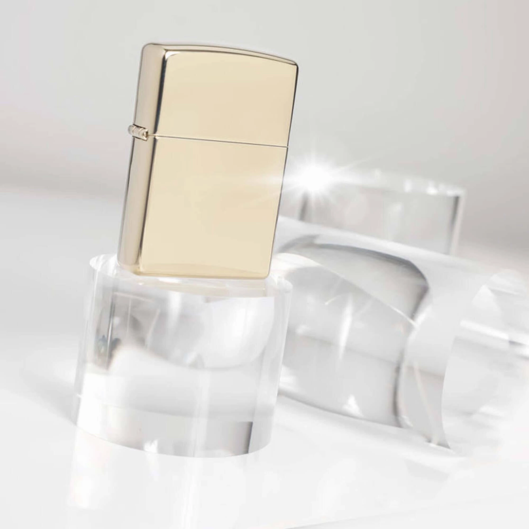 Zippo Windproof Pocket Lighter Classic Champagne High Polish Finish Metal 46682