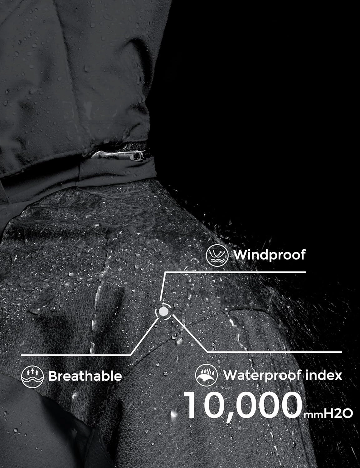ZSHOW Boys' Waterproof Ski Jacket Windbproof Hooded Mountain Sportswear Outdoor Raincoat