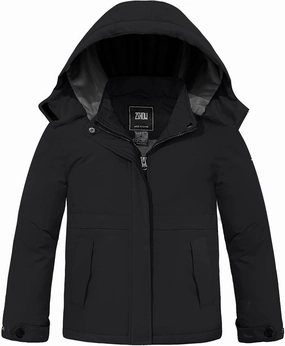 ZSHOW Girls' Waterproof Ski Jacket Warm Winter Coat Thicken Quilted Fleece Lined Parka